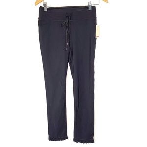 ENSMBL black pant with ruffled hem